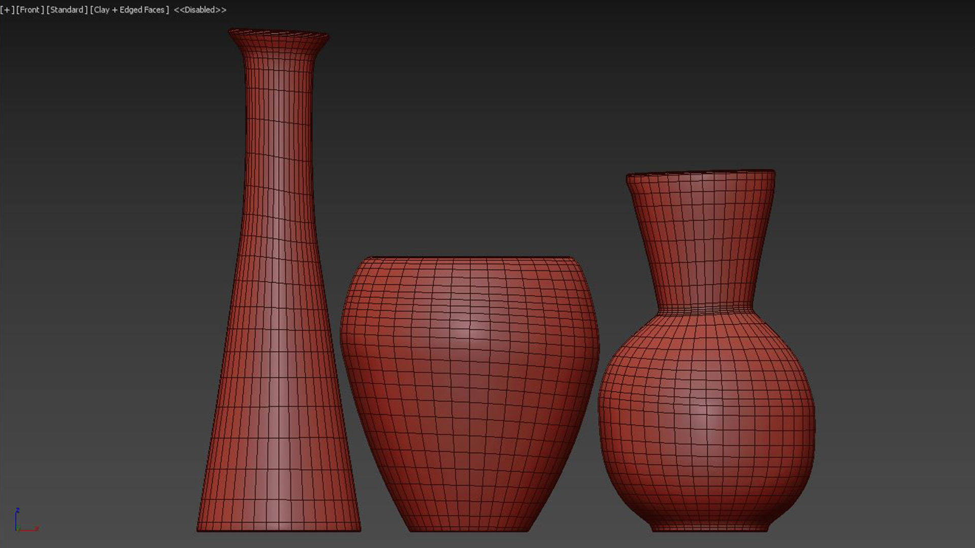 JARU POTTERY Vases 3D model_5