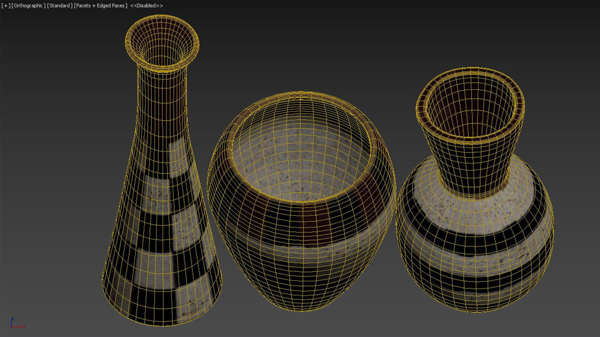 JARU POTTERY Vases 3D model_4