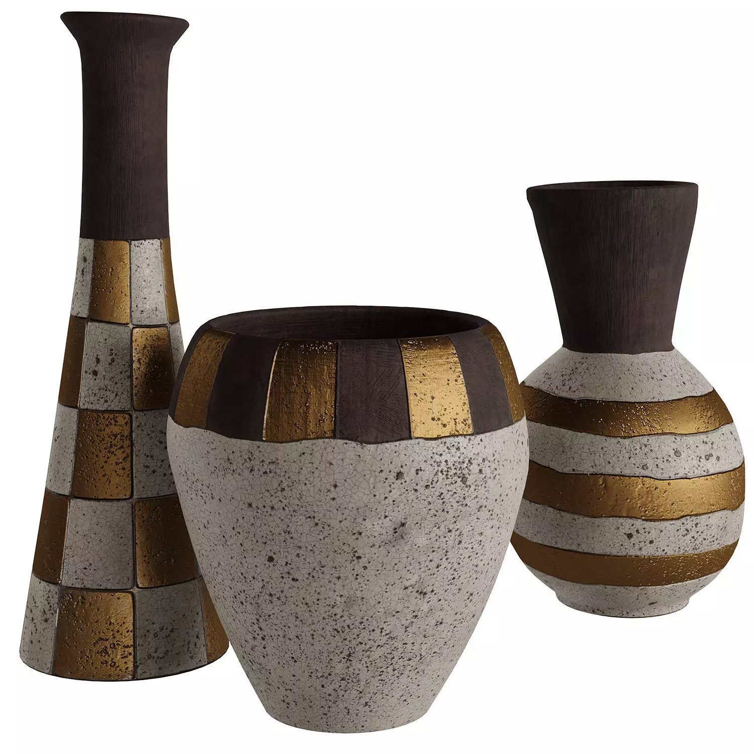 JARU POTTERY Vases 3D model_0