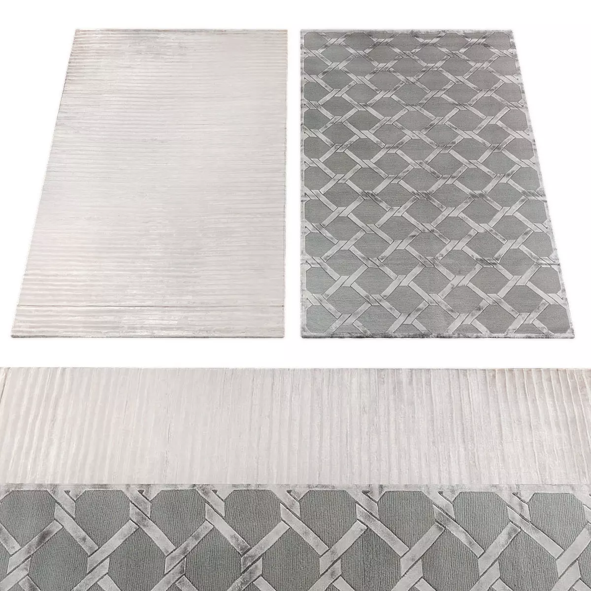 Rugs collection 444 Low-poly 3D model_0