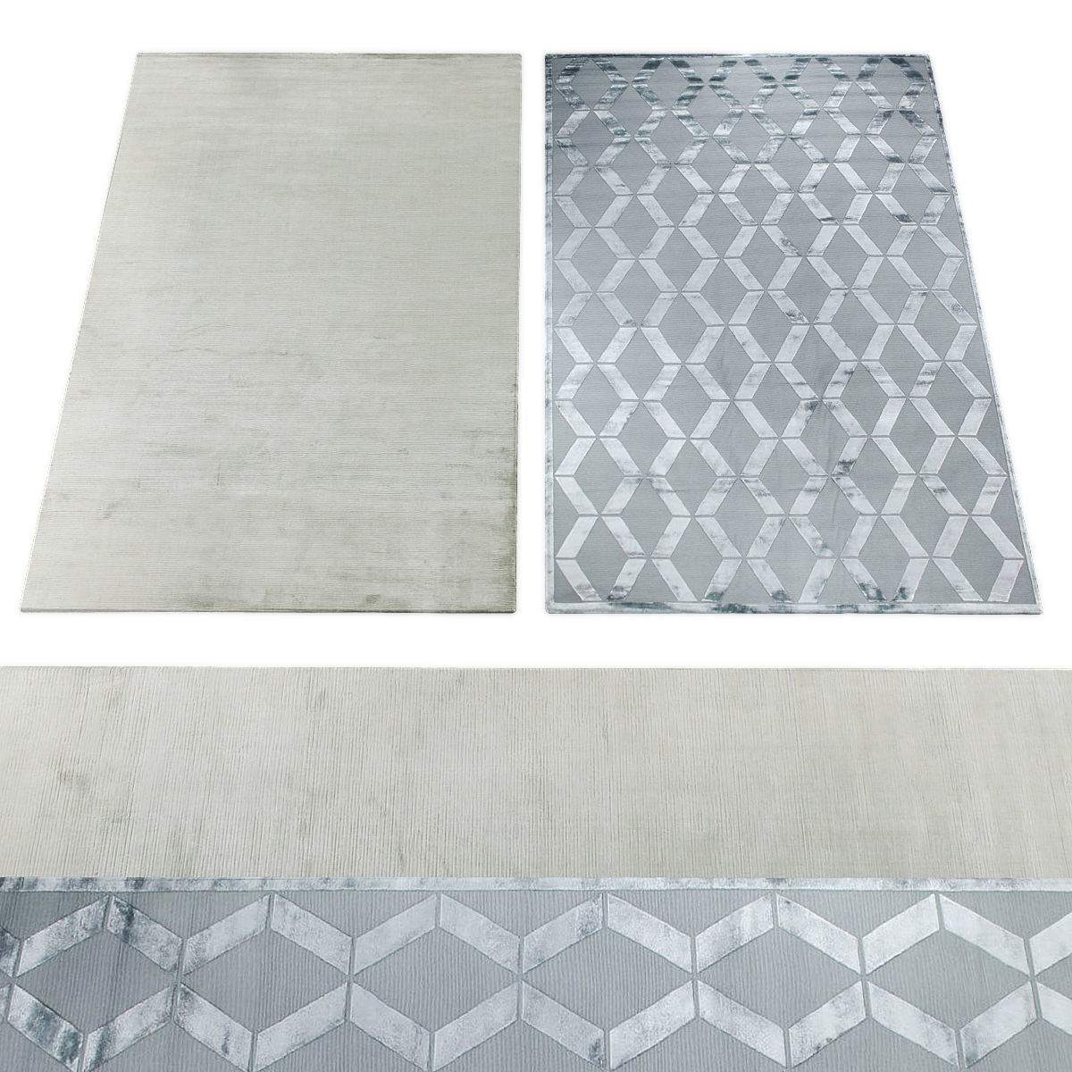 Rugs collection 444 Low-poly 3D model_2