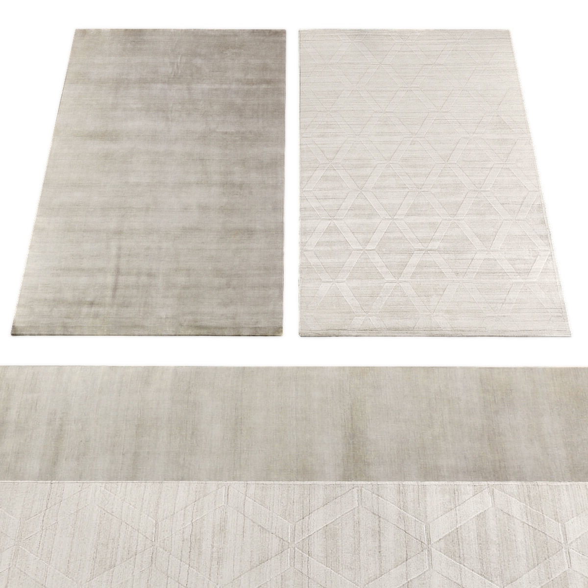 Rugs collection 444 Low-poly 3D model_1