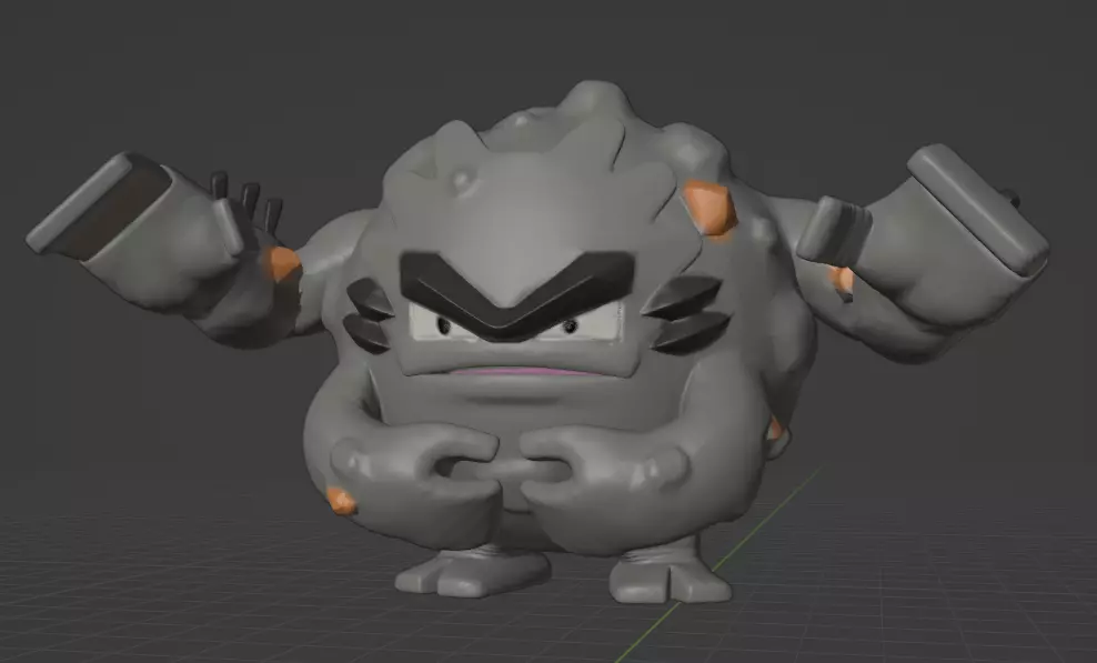 Graveler Alolan Form 3D print model