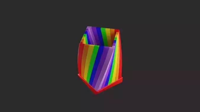 Rainbow Color Pencil Container 3D print model