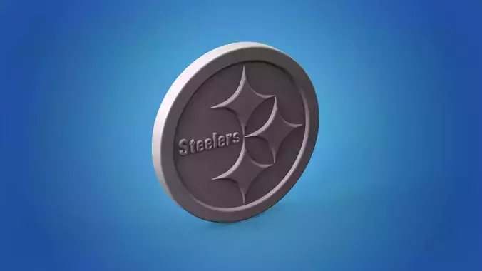 Steelers logo sign art STL model for CNC 3D printing