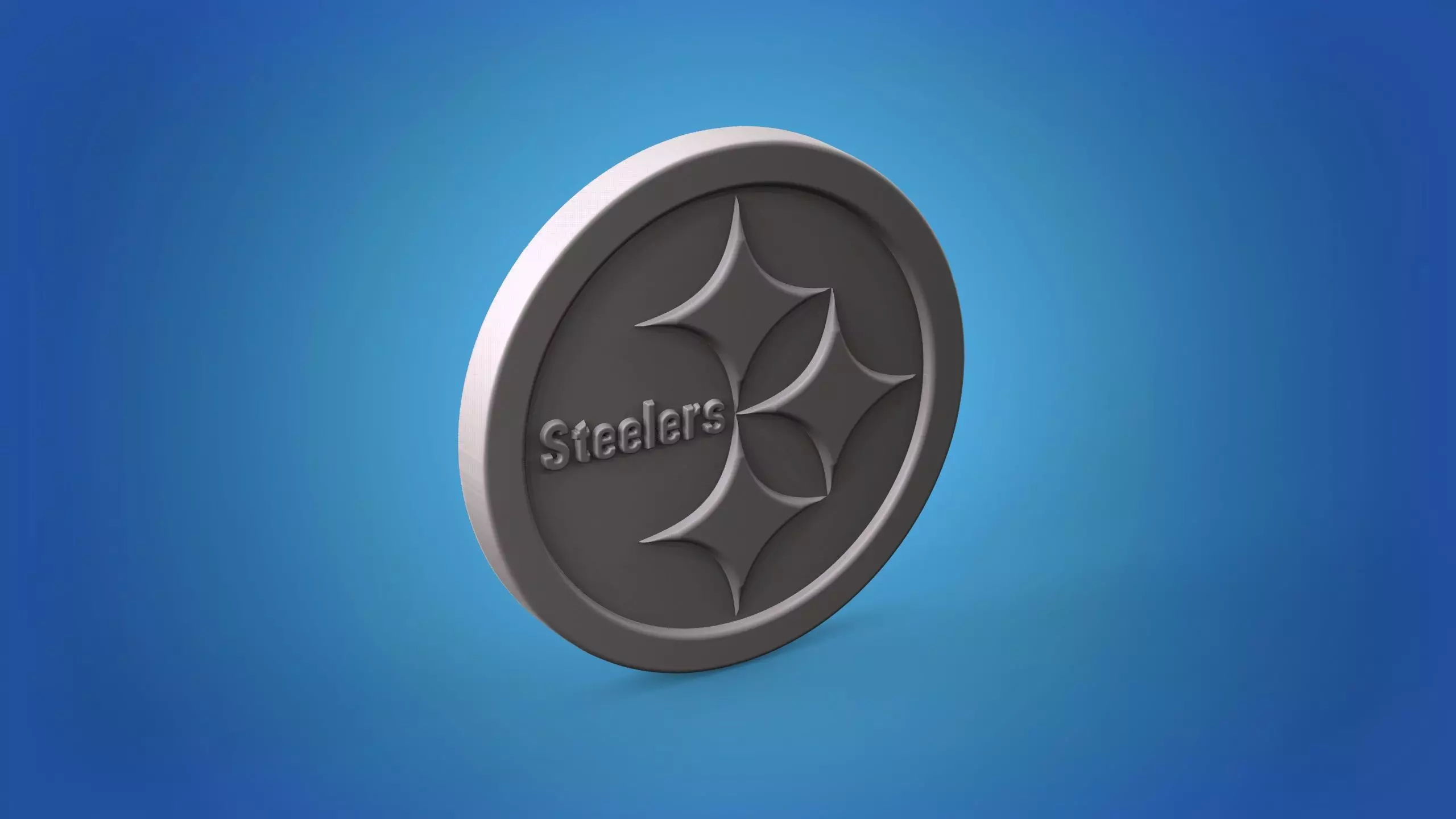 Steelers logo sign art STL model for CNC 3D printing 3D print model_0