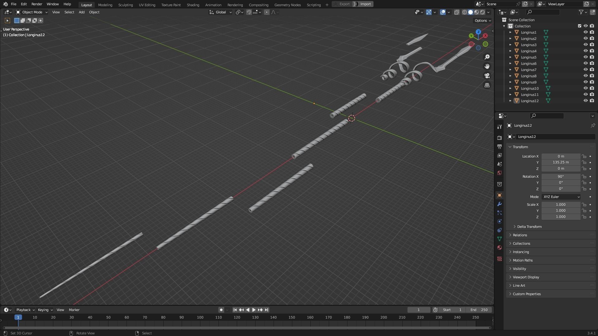 Evangelion Spear of Longinus for Cosplay 3D print model_11