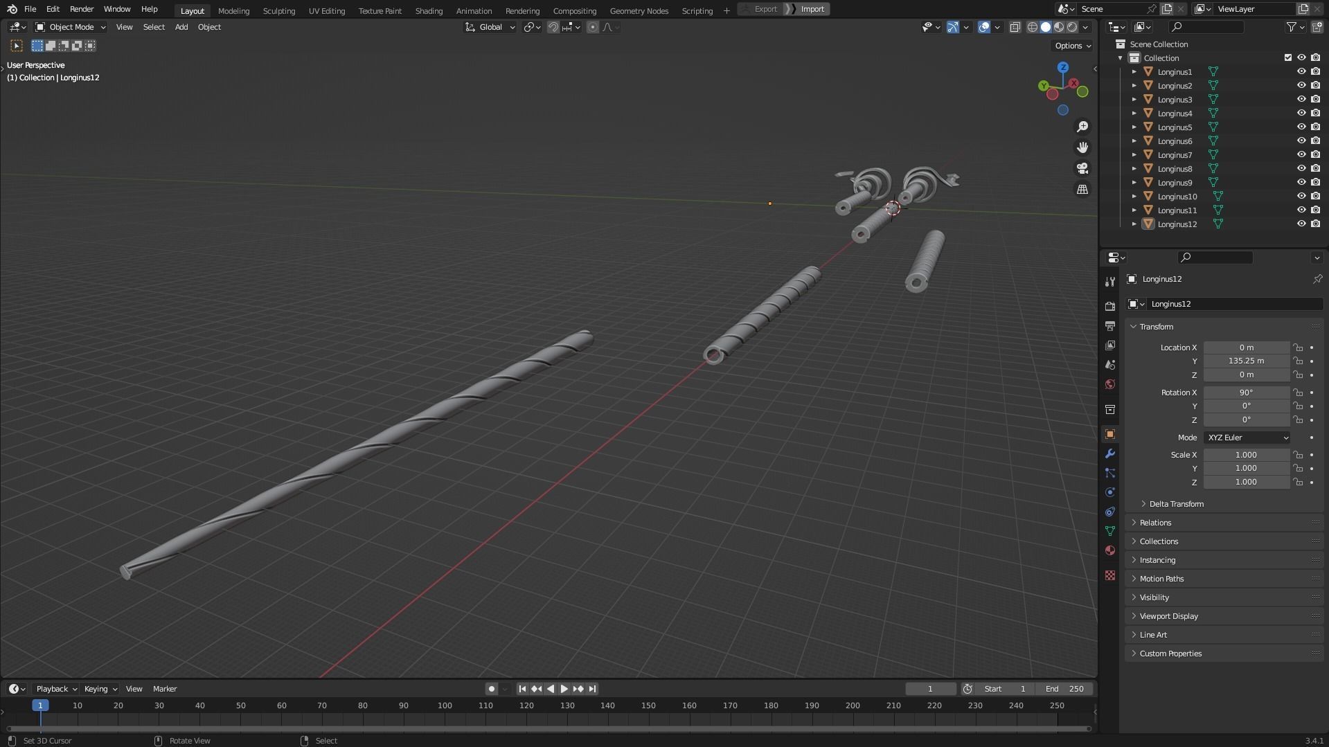 Evangelion Spear of Longinus for Cosplay 3D print model_12