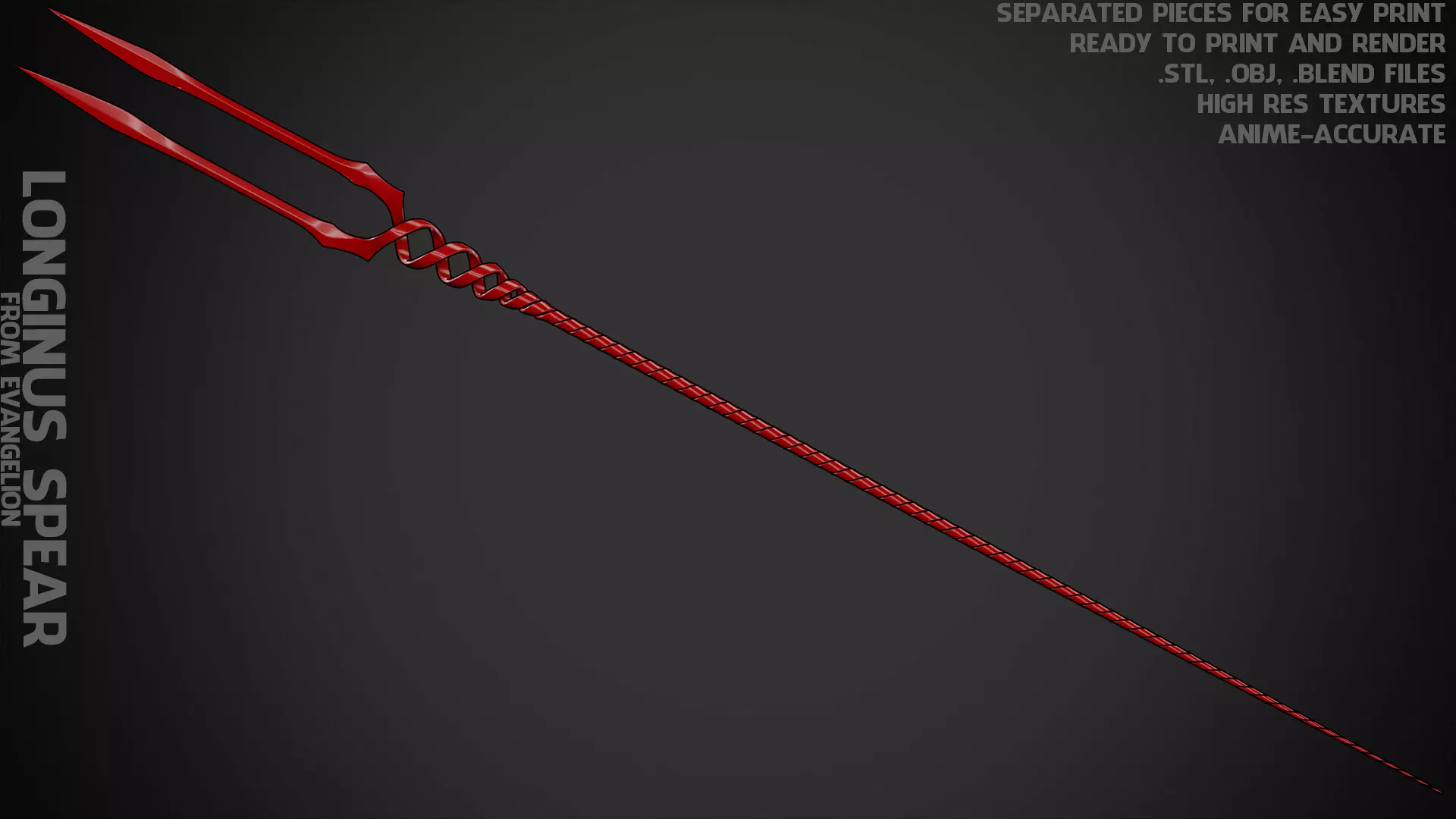 Evangelion Spear of Longinus for Cosplay 3D print model_0
