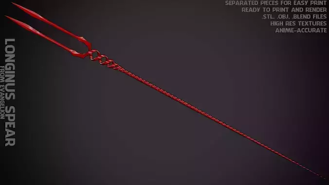 Evangelion Spear of Longinus for Cosplay 3D print model
