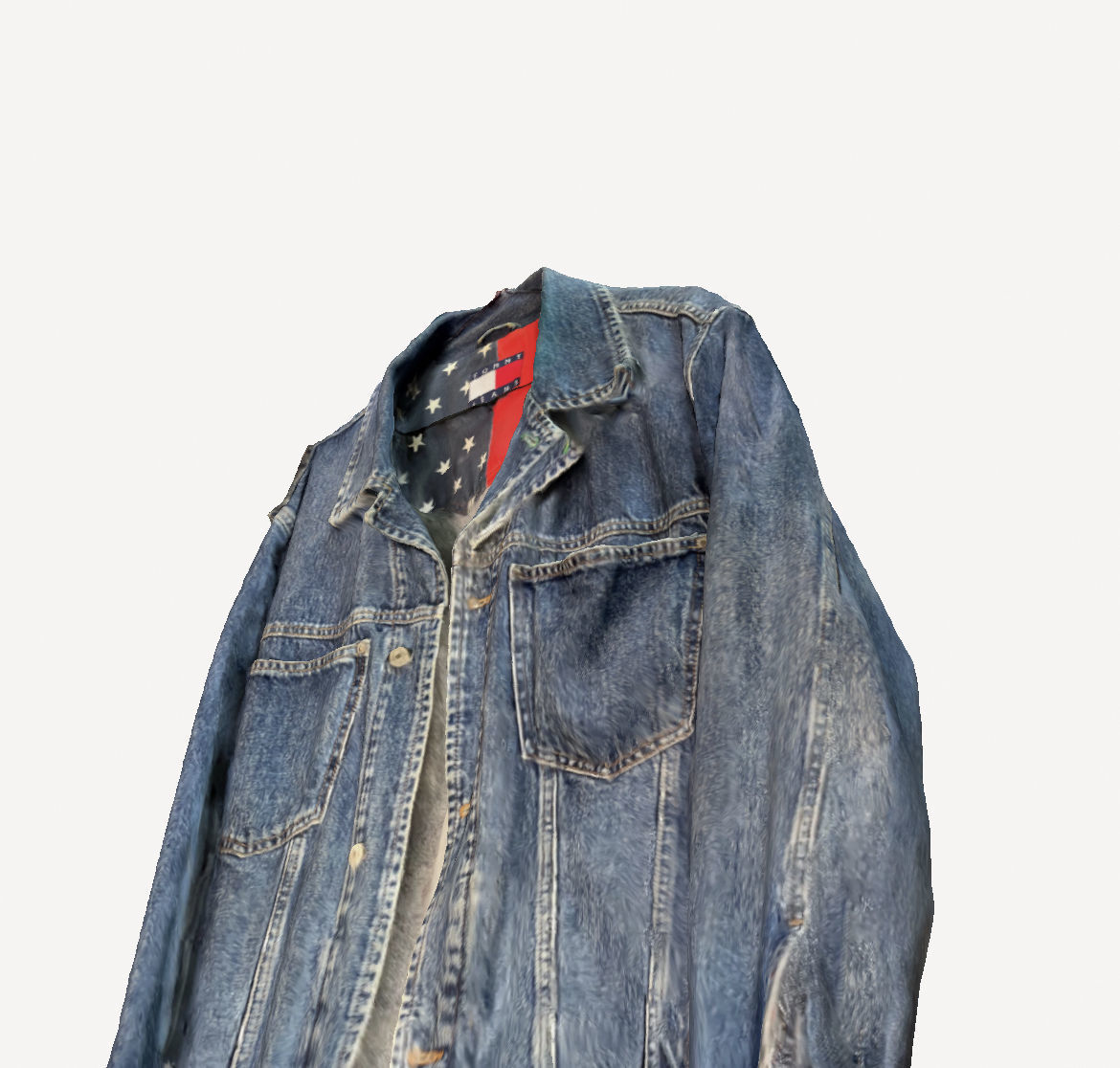 Tommy Jeans Denim Jacket 3D print model_2