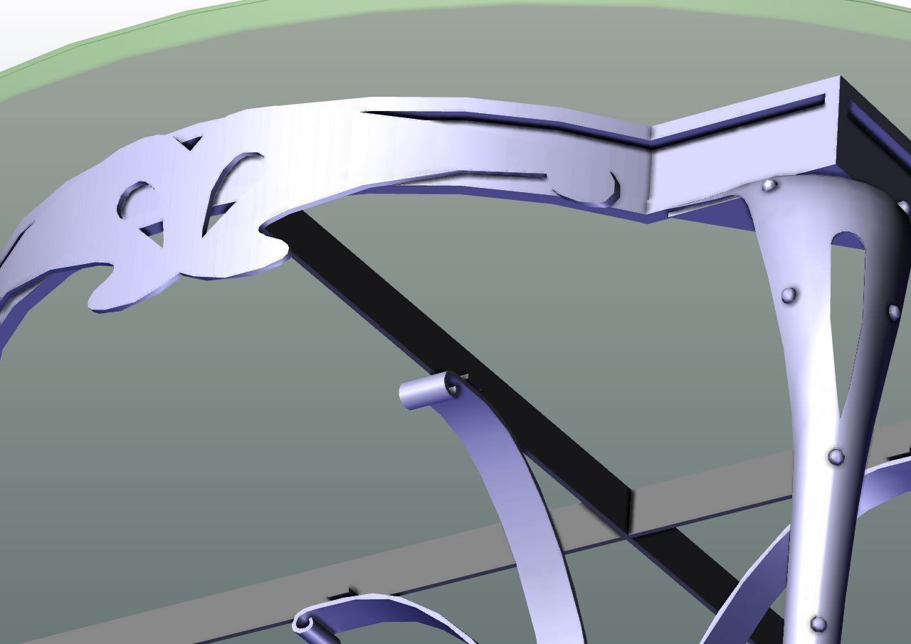 Stone table 3D model_3