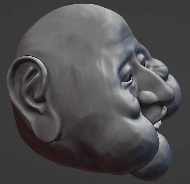 The fat mans meme head 3D print model_2