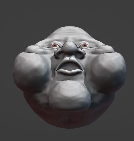 The fat mans meme head 3D print model_4
