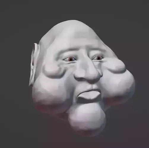 The fat mans meme head