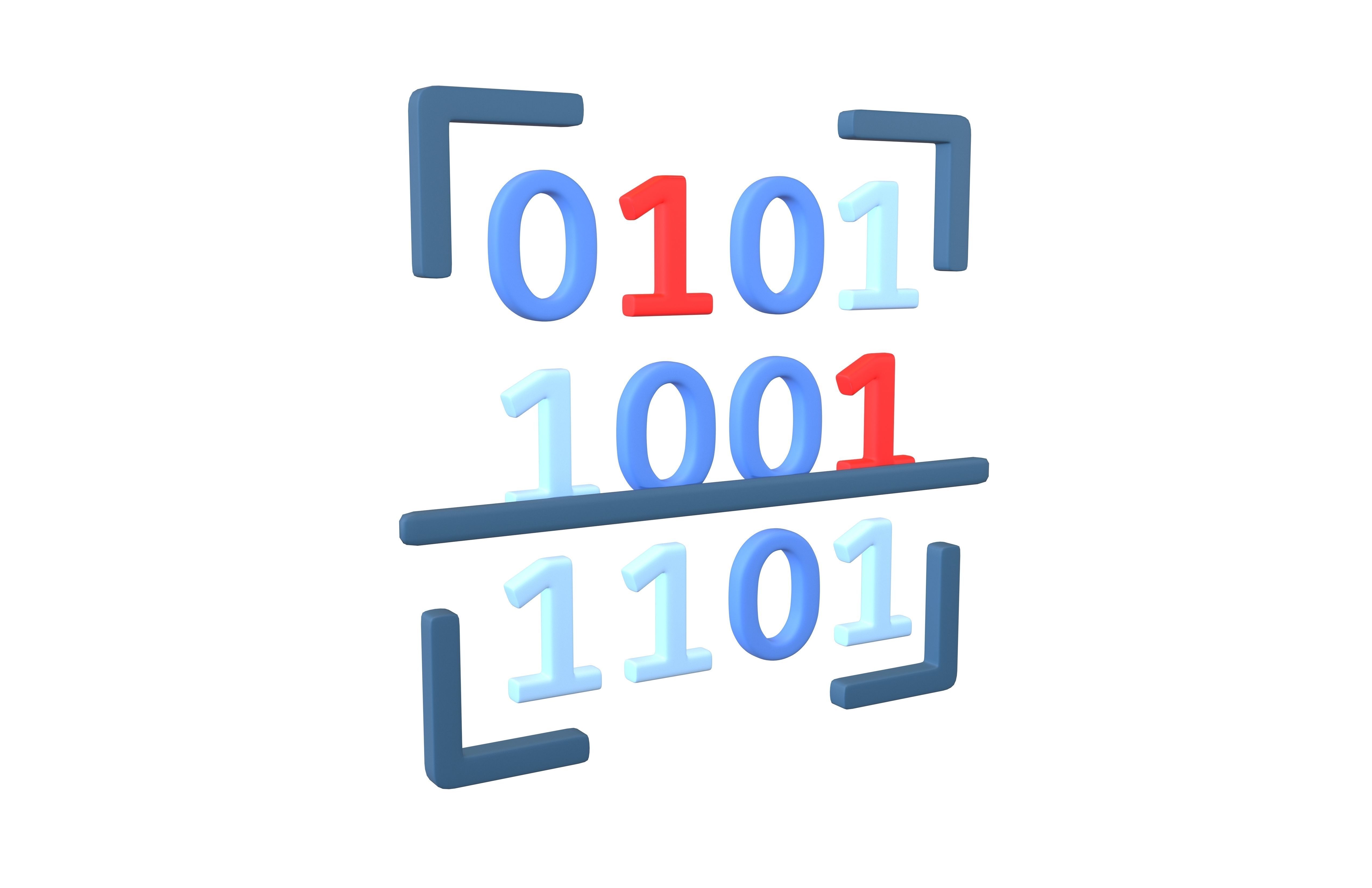 Data Scan Icon v1 003 Low-poly 3D model_1