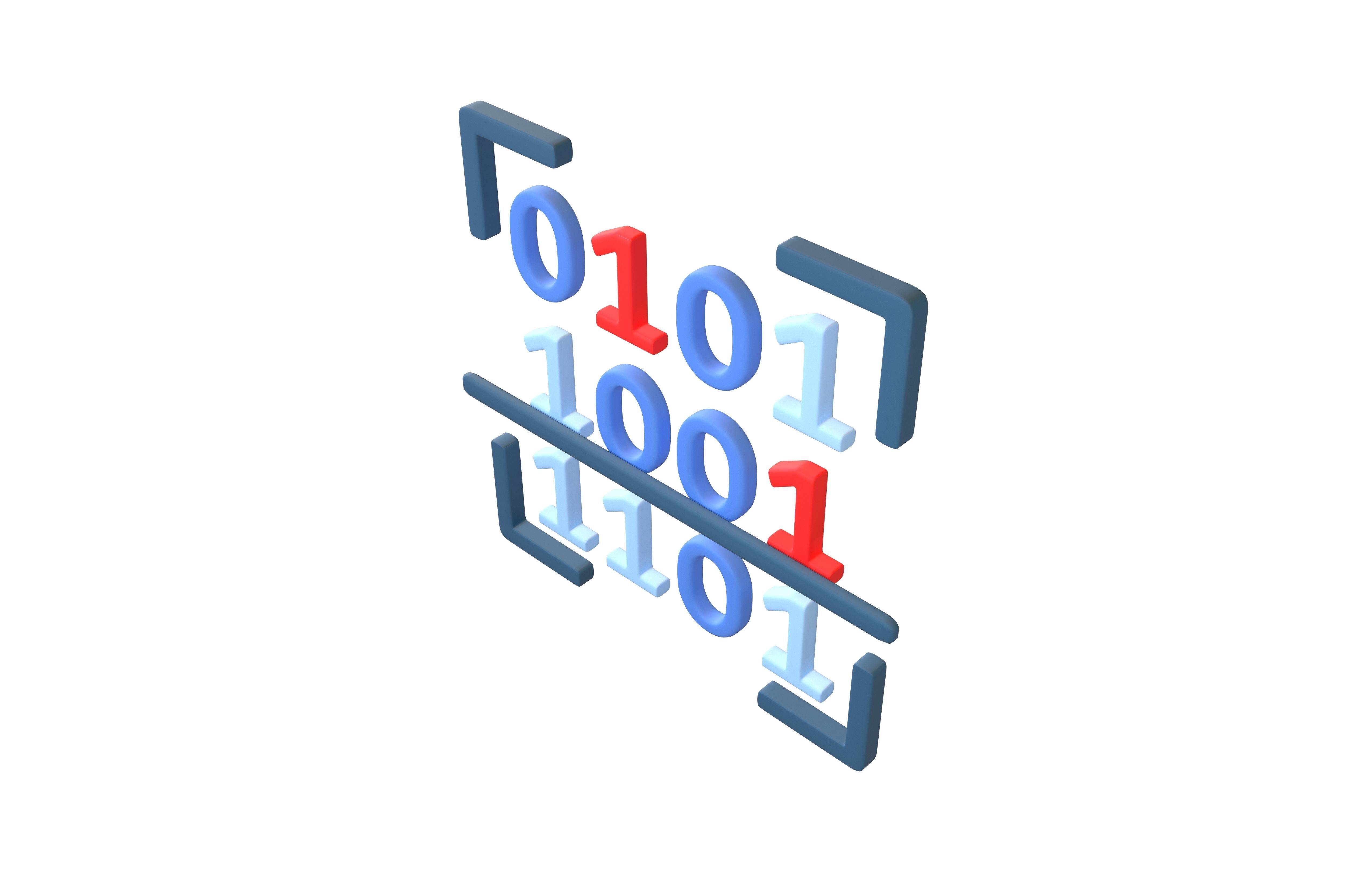 Data Scan Icon v1 003 Low-poly 3D model_2