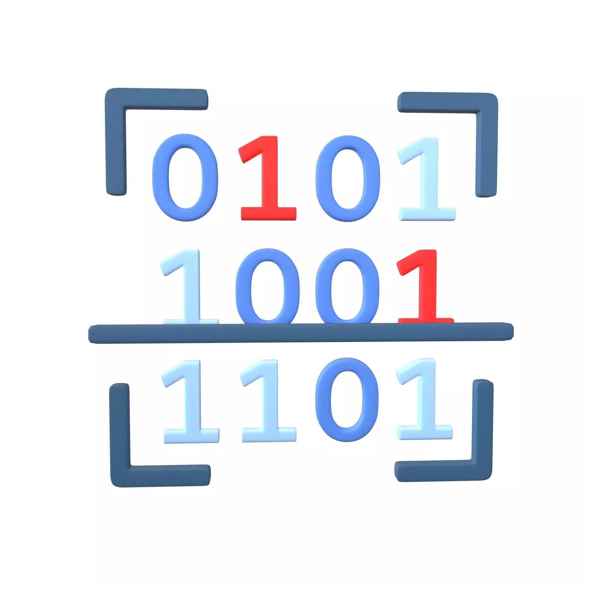 Data Scan Icon v1 003 Low-poly 3D model_0