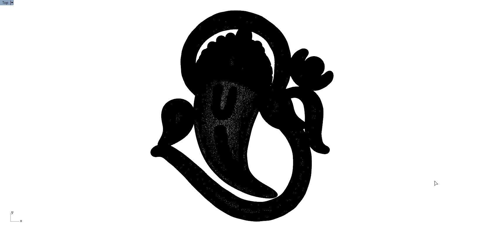 OOM VINAYAGAR PENDENT 3D print model_8