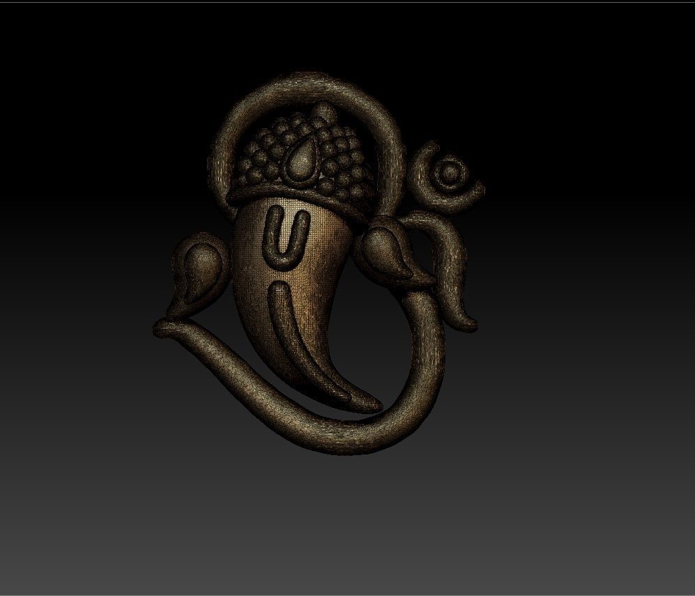 OOM VINAYAGAR PENDENT 3D print model_5