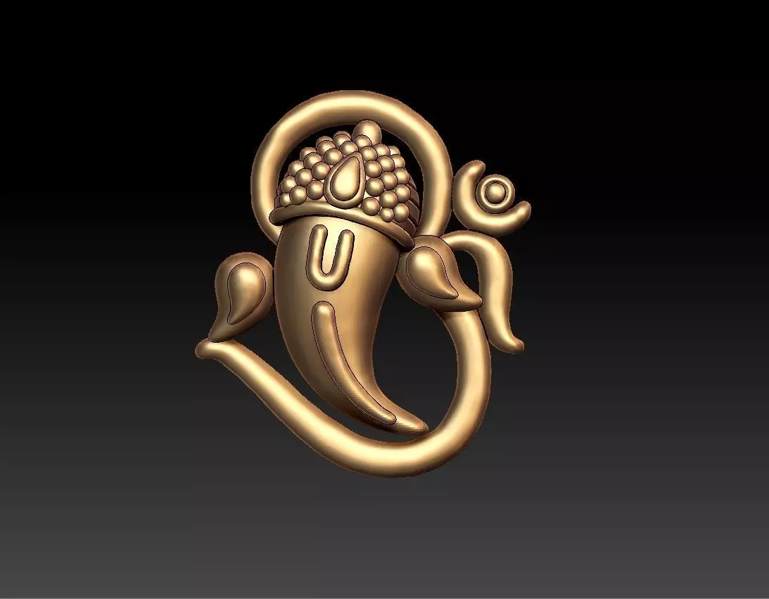 OOM VINAYAGAR PENDENT 3D print model_0