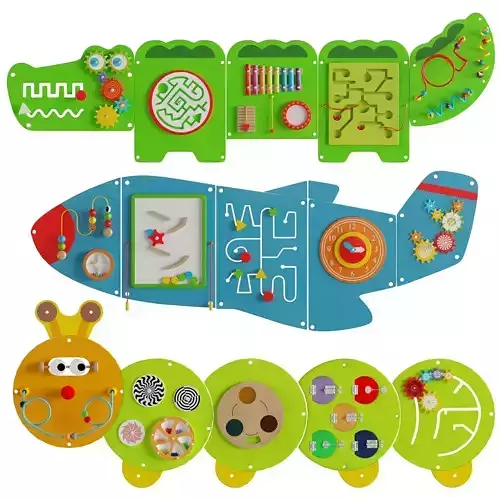 Children Wall Panel Toys Set 1