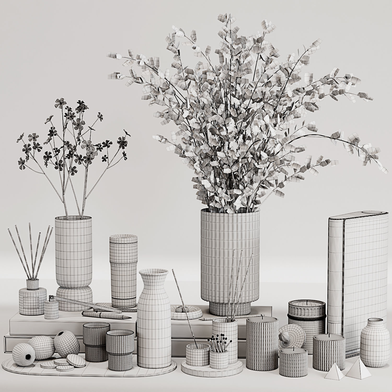 Decorative Set 09 3D model_5