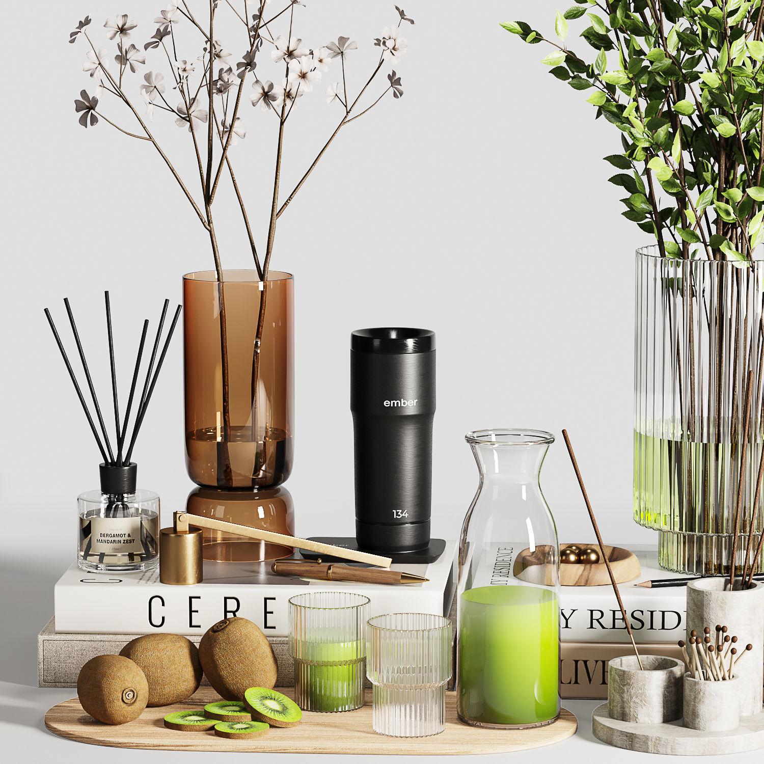 Decorative Set 09 3D model_1