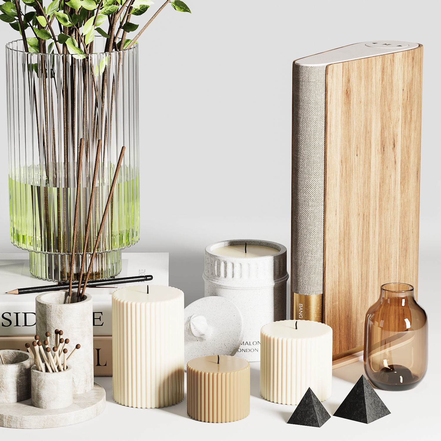 Decorative Set 09 3D model_2