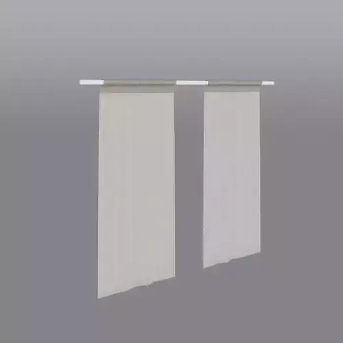 Curtain Length Natural White