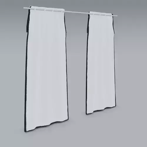 Curtain Length in Linen Mix Light Grey