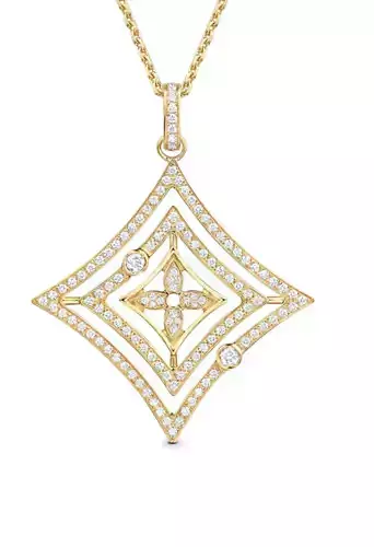 LV pendant with diamonds