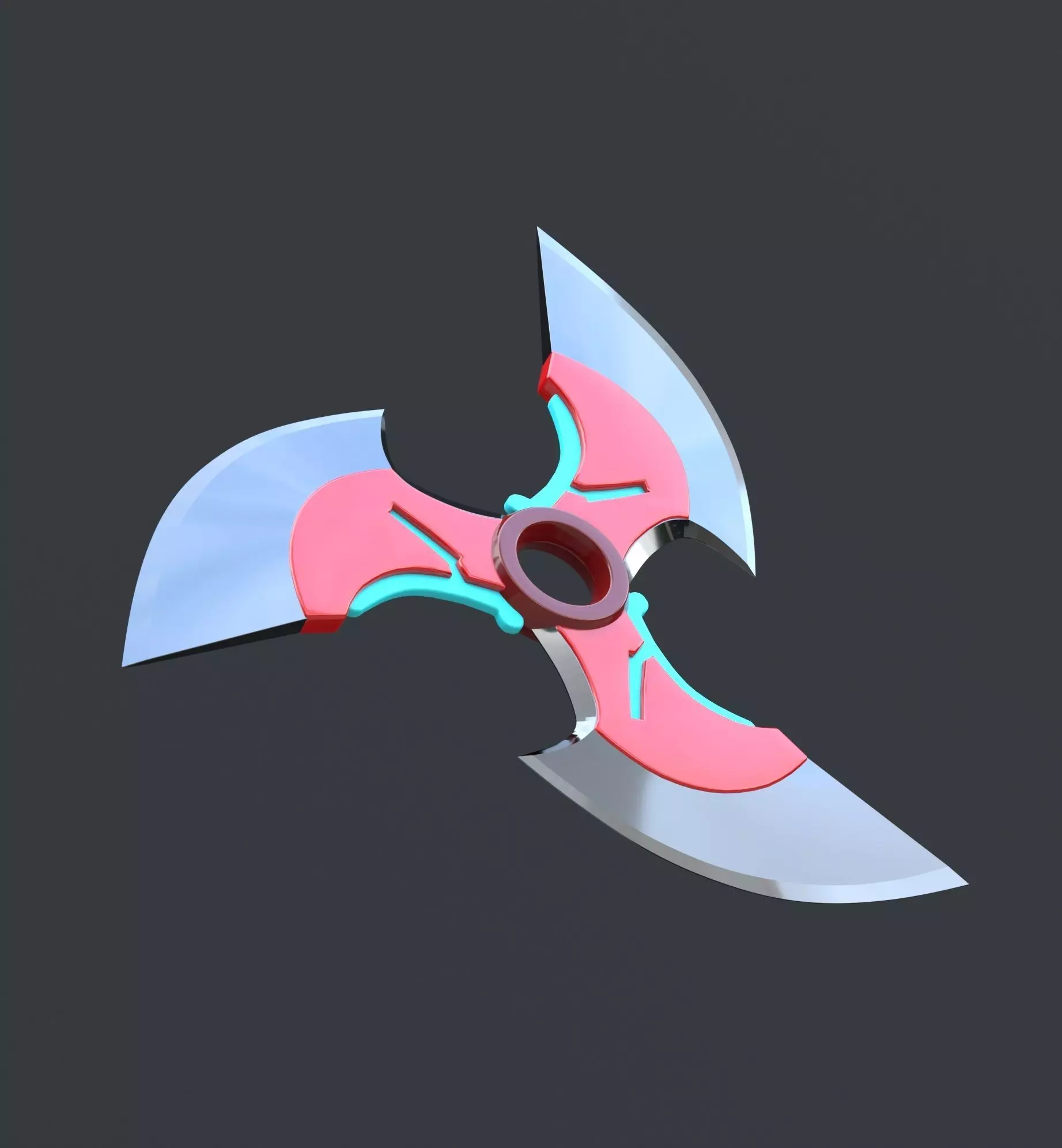 Overwatch 2 - Genji Cyber Demon shuriken - cosplay props 3D print model_0