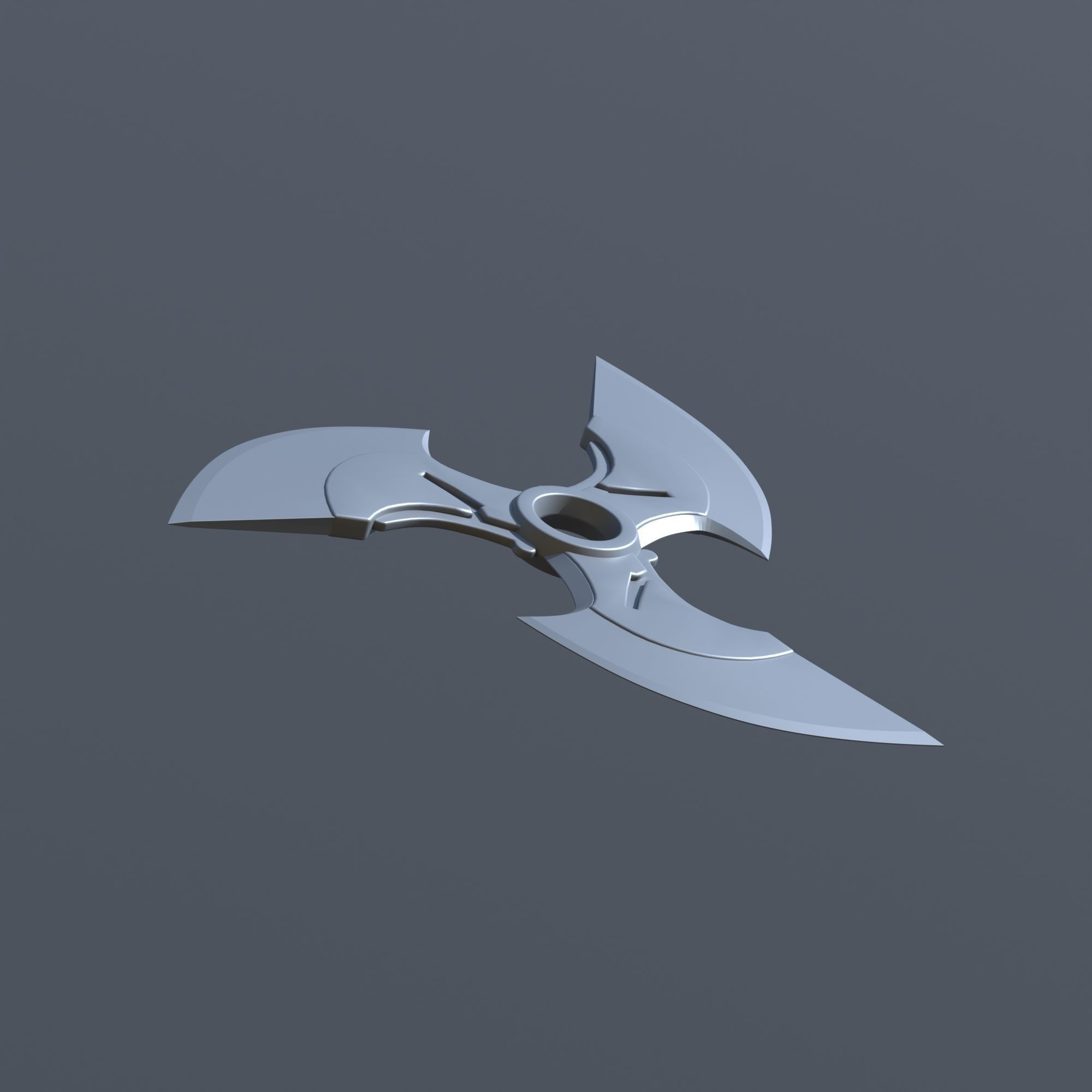 Overwatch 2 - Genji Cyber Demon shuriken - cosplay props 3D print model_7