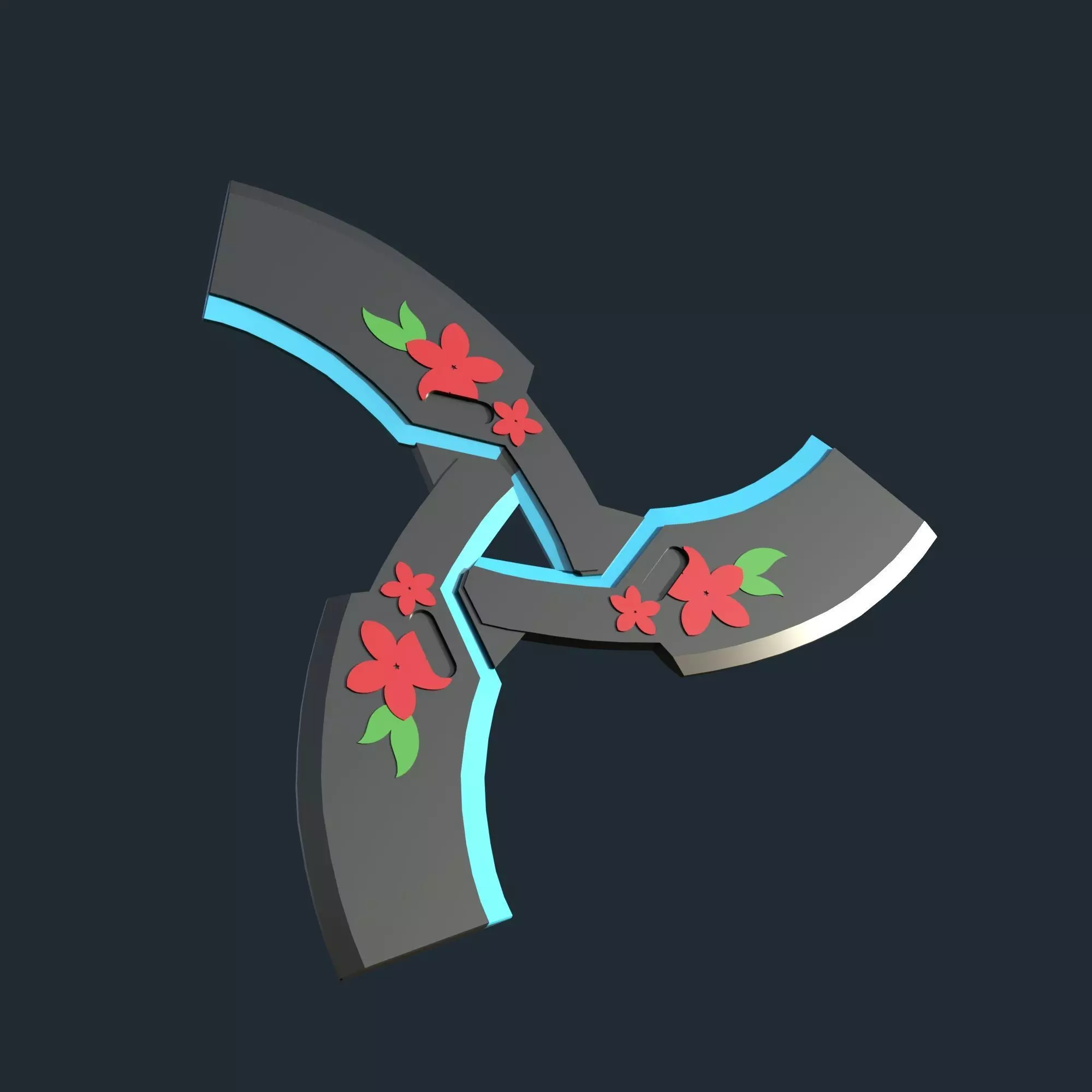 Genji Cyber Demon shuriken - Overwatch 2 - cosplay props 3D print model_0