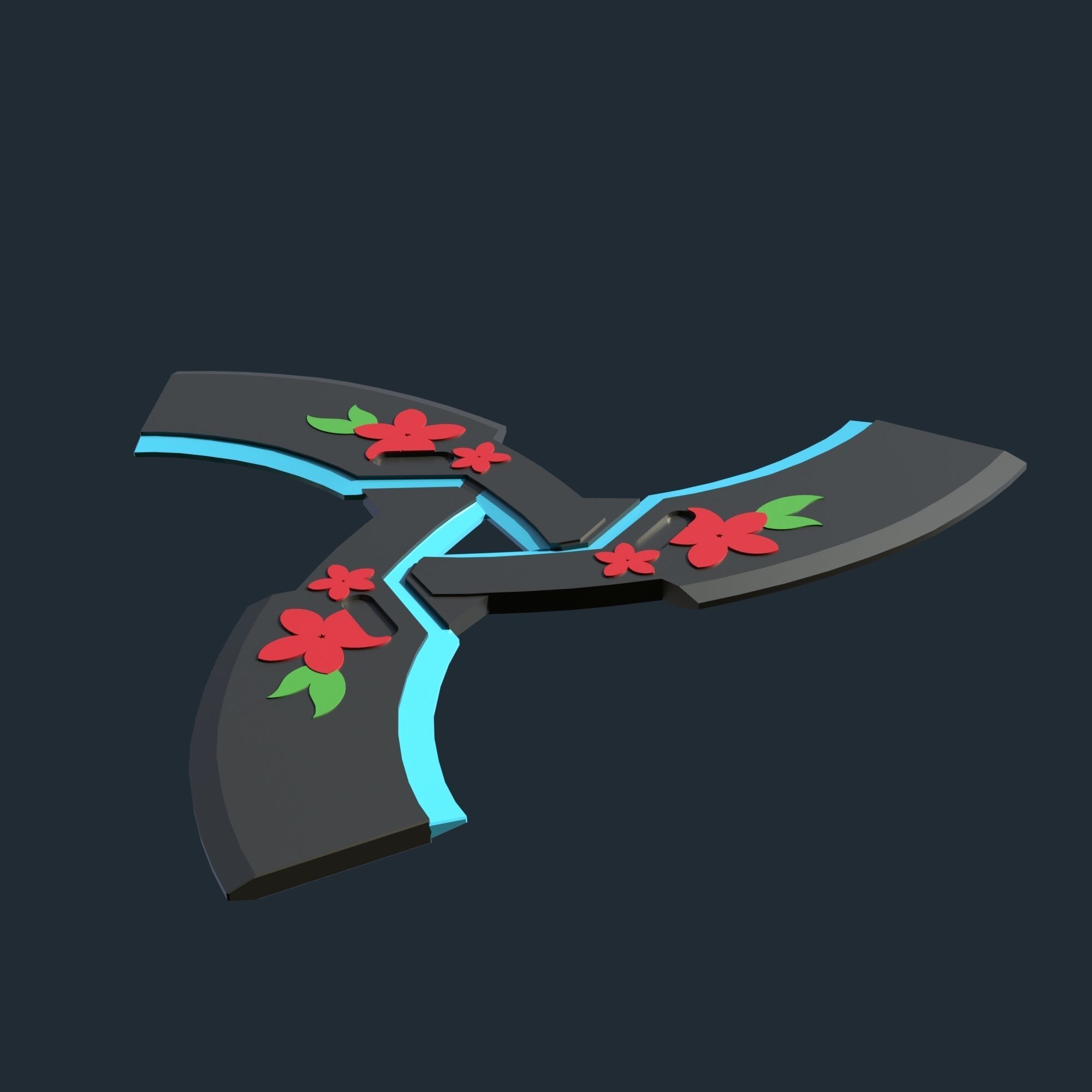 Genji Cyber Demon shuriken - Overwatch 2 - cosplay props 3D print model_5