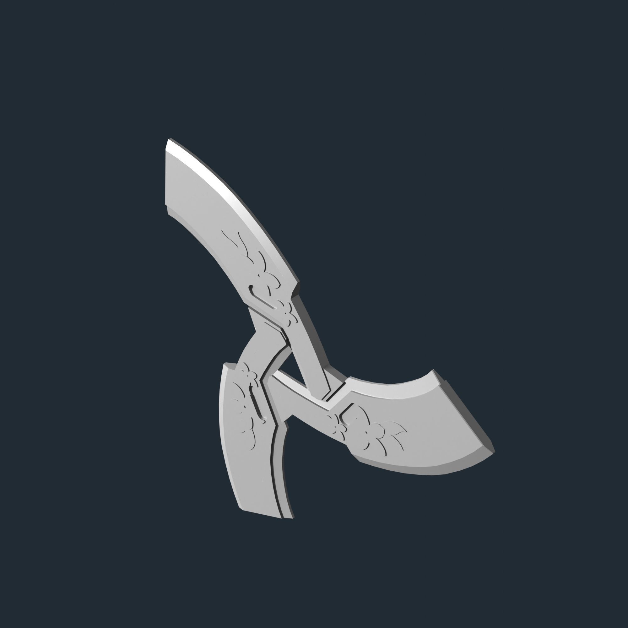 Genji Cyber Demon shuriken - Overwatch 2 - cosplay props 3D print model_7