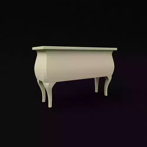 bedside table 3D model
