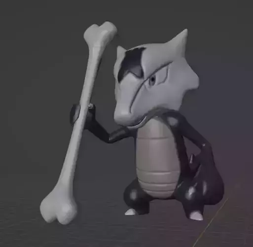 Marowak Alolan Form 3D print model