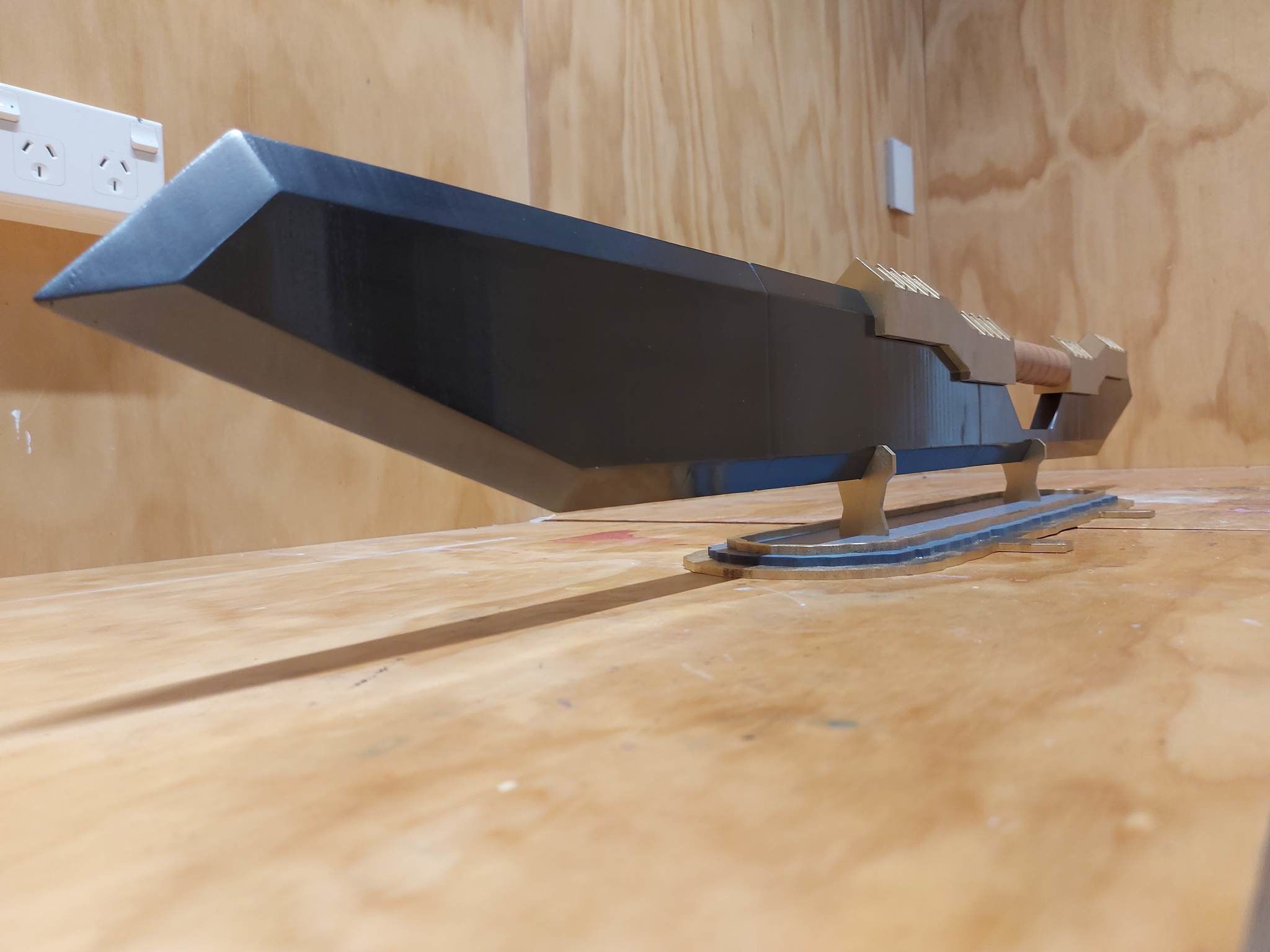 Original Tentetsutou Double Edged Sword STL 3D print model_1