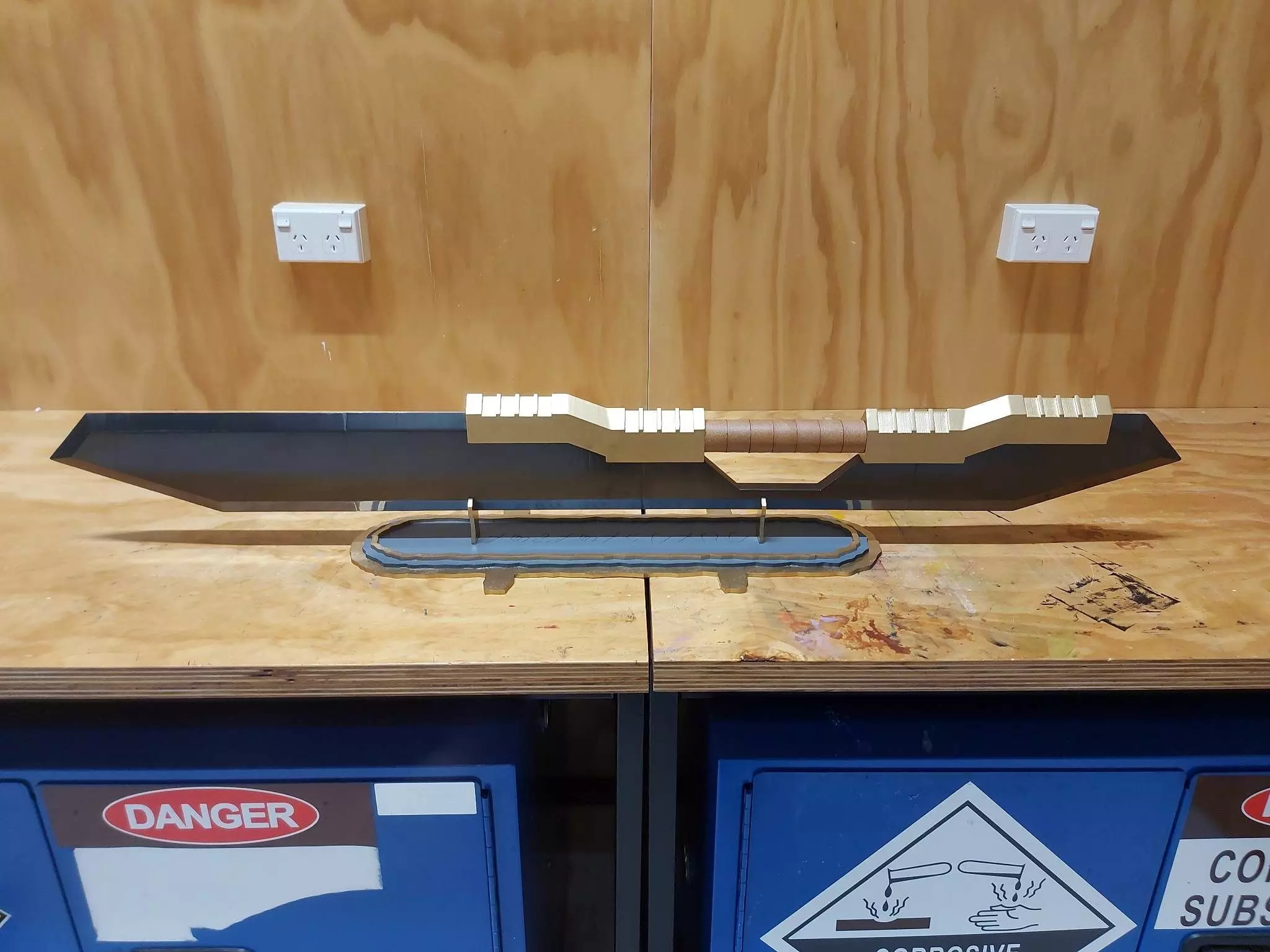 Original Tentetsutou Double Edged Sword STL 3D print model_0