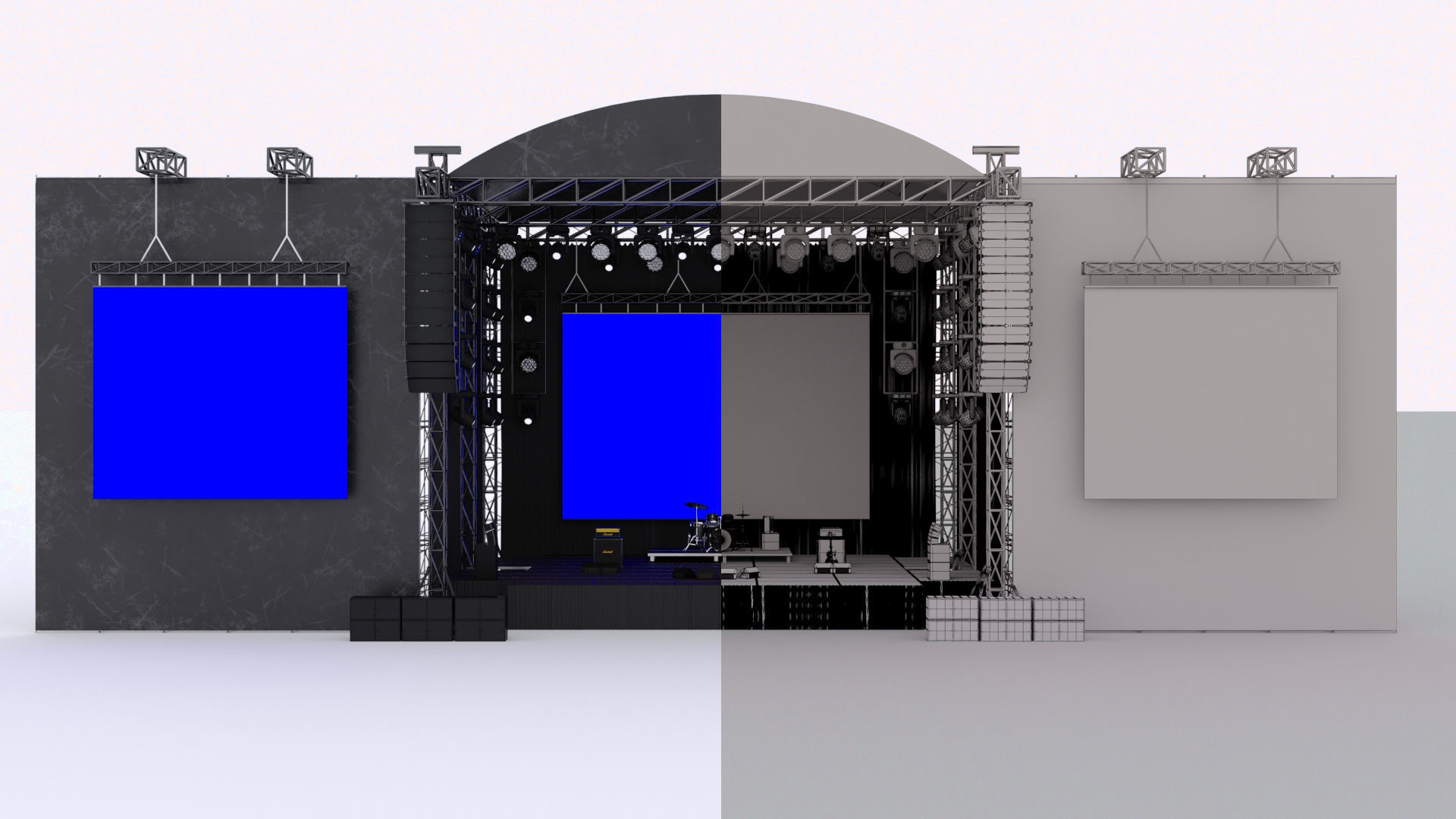 Concert Stage 3D model_5