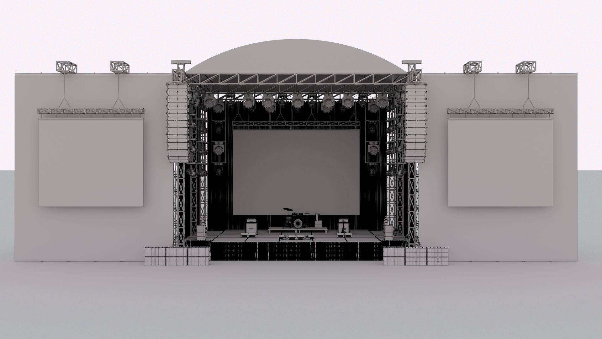 Concert Stage 3D model_6