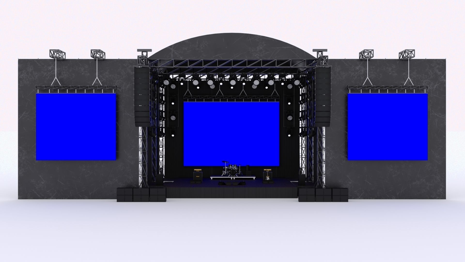 Concert Stage 3D model_1