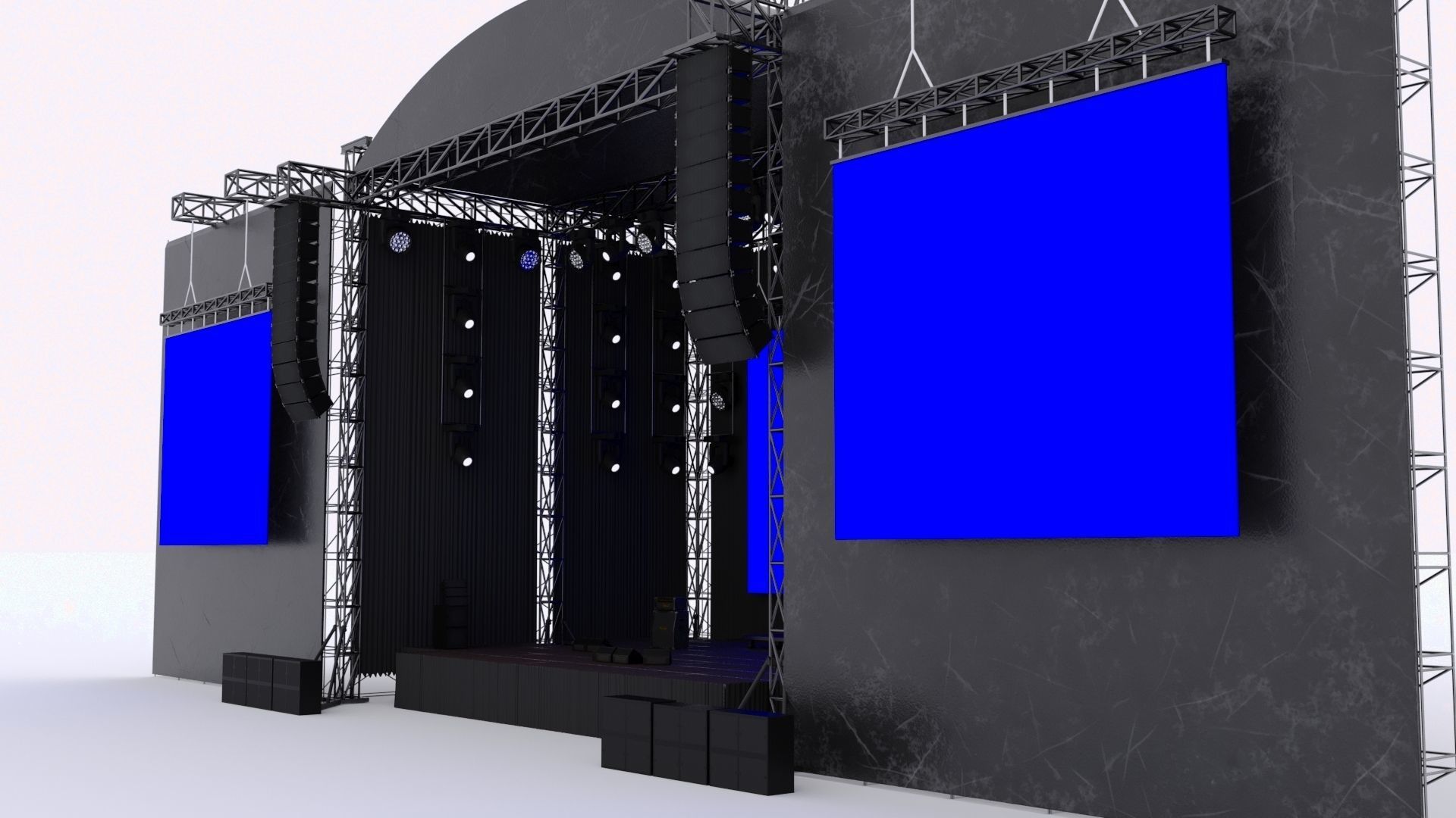 Concert Stage 3D model_3