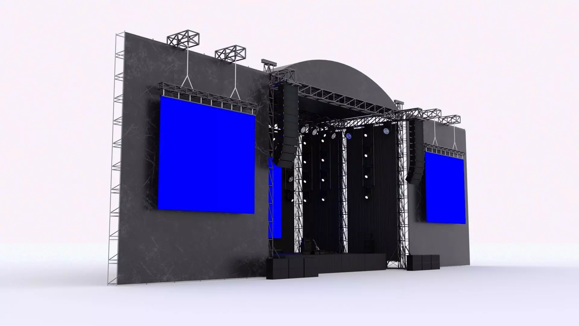 Concert Stage 3D model_0