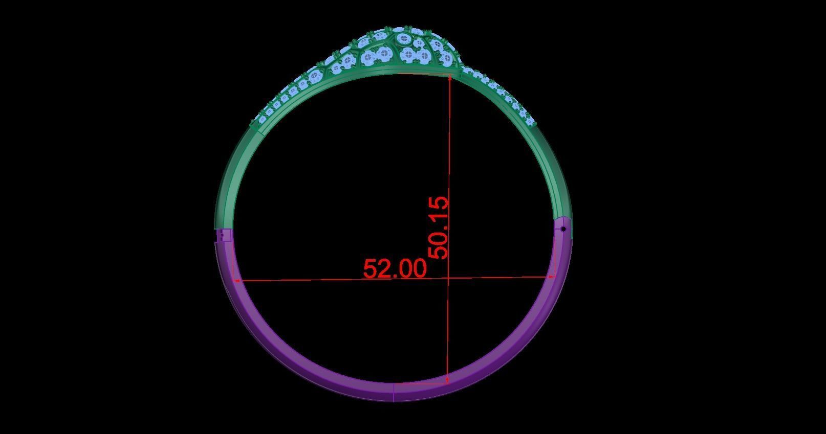 Bracelet Snake 3D print model_2