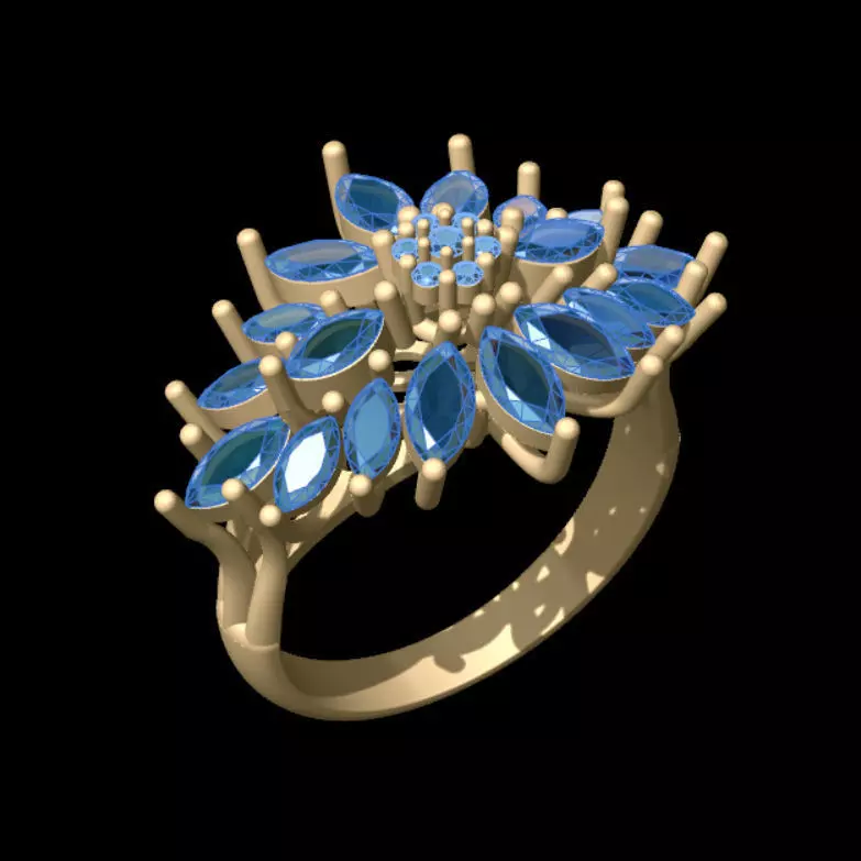 Marquise Ring 1 Free 3D print model