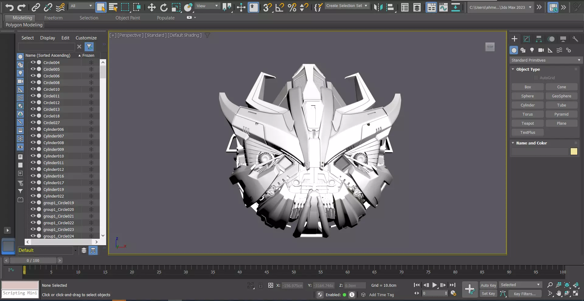 Transformers Bone Crusher Head High Quality Printable 3Ds Model 3D model_0