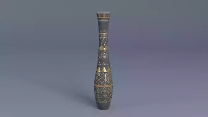 Decorative Vase Low-poly